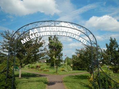 Entrance to the A.A. MacDonald Memorial Garden image. Click for full size.
