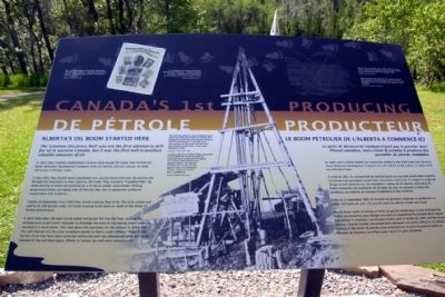 Western Canada's 1st Producing Oil Well Marker image. Click for full size.
