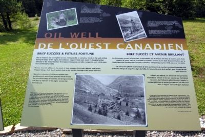 Western Canada's 1st Producing Oil Well Marker image. Click for full size.