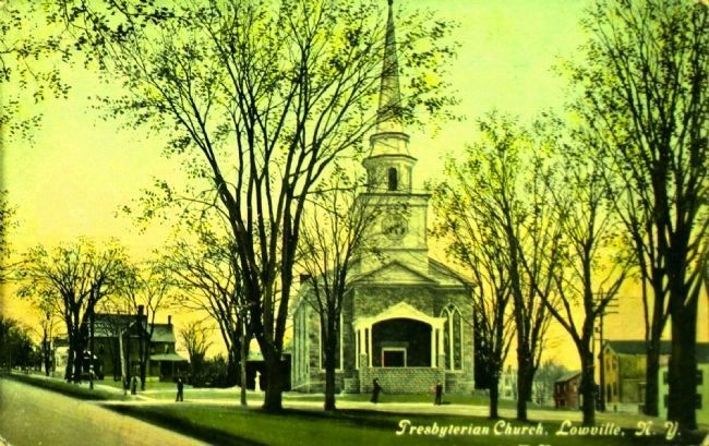 <i>Presbyterian Church, Lowville, N.Y.</i>. Click for full size. <i>Presbyterian Church, Lowville, N.Y.</i> image. Click for full size.
