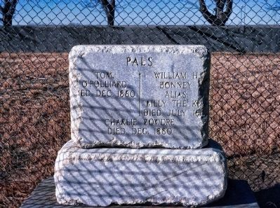 Old Fort Sumner and Billy the Kids Grave Marker image. Click for full size.