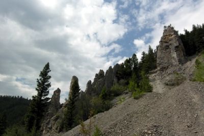 Rattler Gulch Limestone Cliffs image. Click for full size.