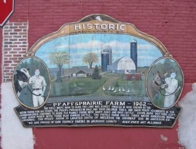 Pfaff's Prairie Farm Marker image. Click for full size.