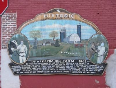 Pfaff's Prairie Farm Marker. Click for full size. Pfaff's Prairie Farm Marker image. Click for full size.