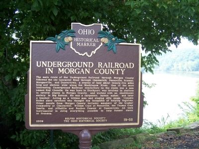 Underground Railroad in Morgan County Marker. Click for full size. Underground Railroad in Morgan County Marker image. Click for full size.