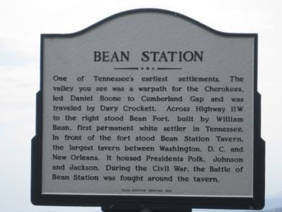 Bean Station Marker image. Click for full size.