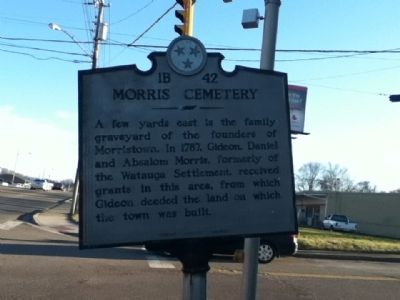 Morristown Cemetery Marker image. Click for full size.