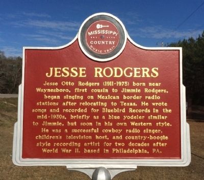 Jesse Rodgers Marker (Front) image. Click for full size.