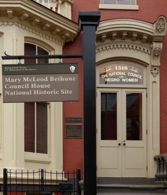 Mary McLeod Bethune<br>Council House<br>National HIstoric Site. Click for full size. Mary McLeod Bethune<br>Council House<br>National HIstoric Site image. Click for full size.