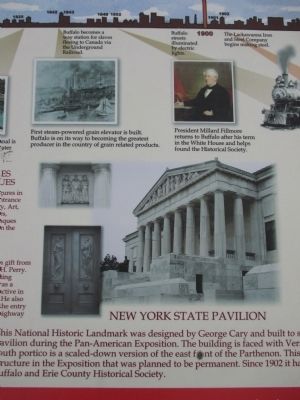 Center Detail - Highlights of Buffalo History Marker image. Click for full size.