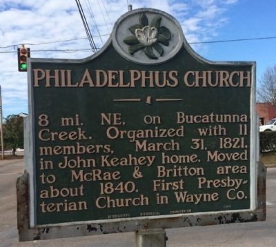 Philadelphus Church Marker image. Click for full size.