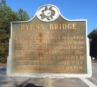 Dyess Bridge Marker image. Click for full size.