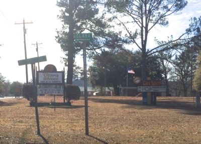 School signs at Mississippi Route 63 and Clara School Road. image. Click for full size.