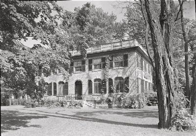 <i>J.L. Johnston, Stone House, residence in Cape Vincent, New York. Lake facade from right</i> image. Click for full size.
