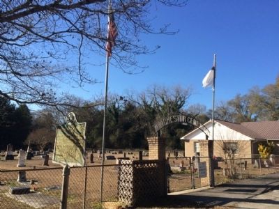 Marker & Winchester Cemetery in background.. Click for full size. Marker & Winchester Cemetery in background. image. Click for full size.