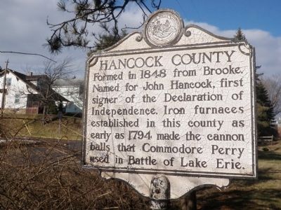 Hancock County Marker. Click for full size. Hancock County Marker image. Click for full size.