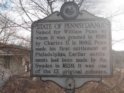 State of Pennsylvania Marker image. Click for full size.