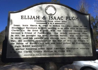 Elijah & Issac Pugh Marker (Side 2) image. Click for full size.
