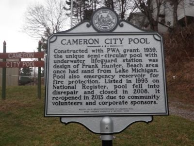 Cameron City Pool Marker image. Click for full size.