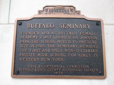 Buffalo Seminary Marker. Click for full size. Buffalo Seminary Marker image. Click for full size.