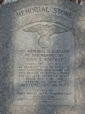 Memorial Dedicated to the Memory of John A. Boechat image. Click for full size.