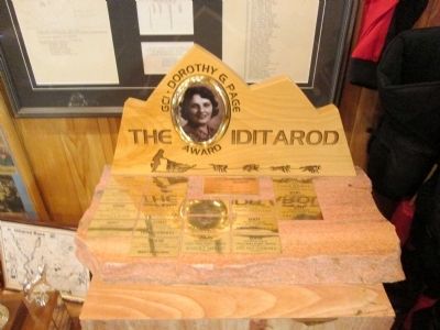 Iditarod Award. Click for full size. Iditarod Award image. Click for full size.