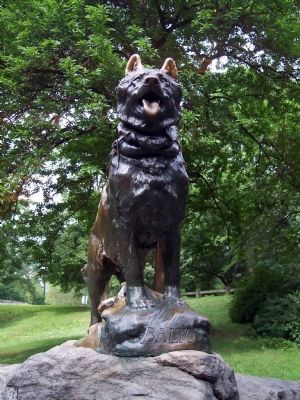 Balto Marker in New York City image. Click for full size.