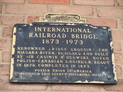 International Railroad Bridge Marker. Click for full size. International Railroad Bridge Marker image. Click for full size.