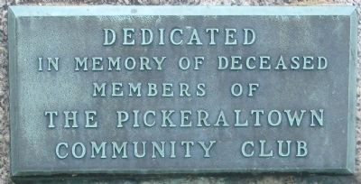 Pickrelltown Community Club Marker. Click for full size. Pickrelltown Community Club Marker image. Click for full size.
