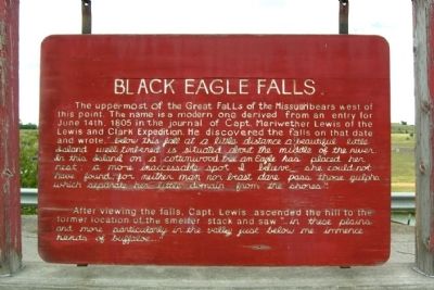 Black Eagle Falls Marker. Click for full size. Black Eagle Falls Marker image. Click for full size.