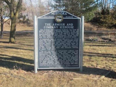 The Armour and Company Icehouse Marker. Click for full size. The Armour and Company Icehouse Marker image. Click for full size.