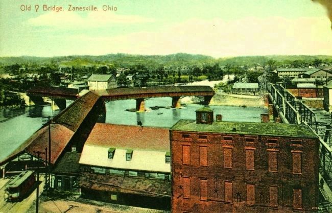 <i>Old Y Bridge, Zanesville, Ohio</i> image. Click for full size.