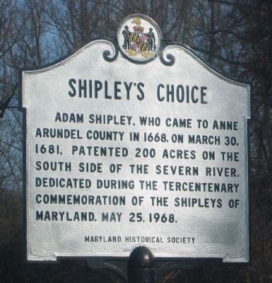 Shipley's Choice Marker. Click for full size. Shipley's Choice Marker image. Click for full size.