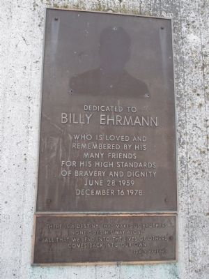 Billy Ehrmann Plaques image. Click for full size.