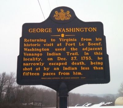 George Washington Marker. Click for full size. George Washington Marker image. Click for full size.