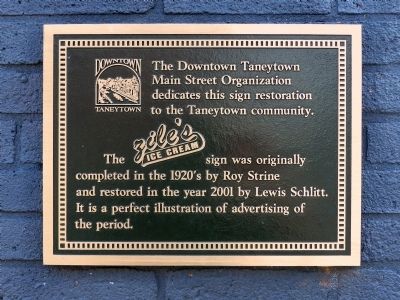 Zile's Ice Cream Marker. Click for full size. Zile's Ice Cream Marker image. Click for full size.