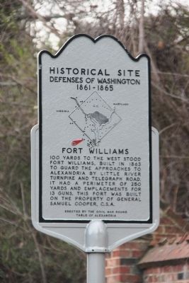 Fort Williams Marker. Click for full size. Fort Williams Marker image. Click for full size.