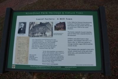 Laurel Factory: A Mill Town Marker. Click for full size. Laurel Factory: A Mill Town Marker image. Click for full size.
