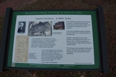 Laurel Factory: A Mill Town Marker image. Click for full size.