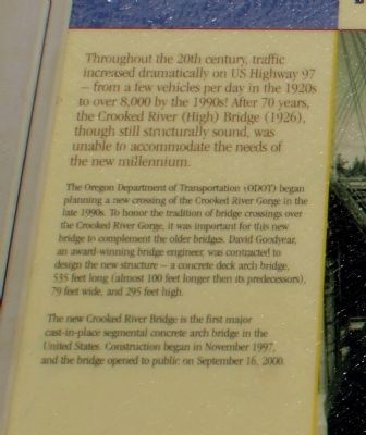 A Bridge for the New Millenium Marker. Click for full size. A Bridge for the New Millenium Marker image. Click for full size.