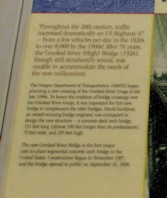 A Bridge for the New Millenium Marker image. Click for full size.