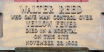 Walter Reed Marker image. Click for full size.