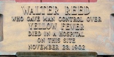 Walter Reed Marker image. Click for full size.