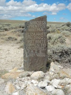 Narcissa Prentiss Whitman Marker. Click for full size. Narcissa Prentiss Whitman Marker image. Click for full size.