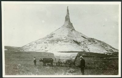 Erza Meeker at Chimney Rock. Click for full size. Erza Meeker at Chimney Rock image. Click for full size.
