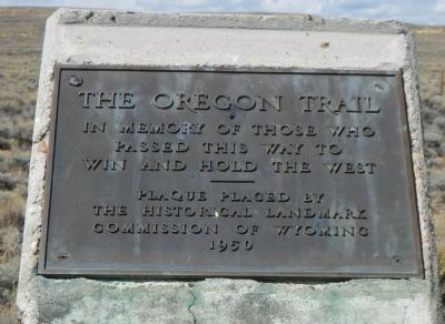 The Oregon Trail Marker image. Click for full size.