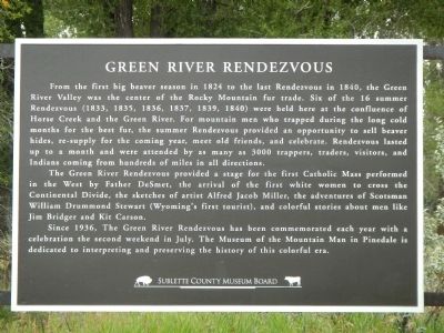 Green River Rendezvous Marker image. Click for full size.