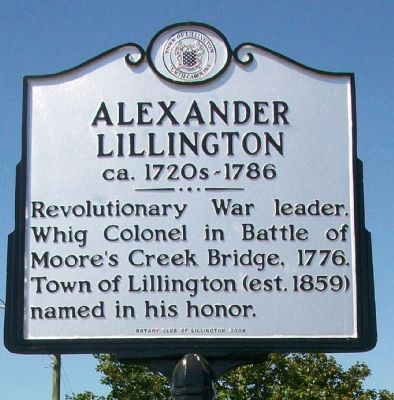 Alexander Lillington Marker. Click for full size. Alexander Lillington Marker image. Click for full size.
