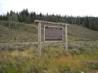 Gros Ventre Lodge Marker. Click for full size. Gros Ventre Lodge Marker image. Click for full size.
