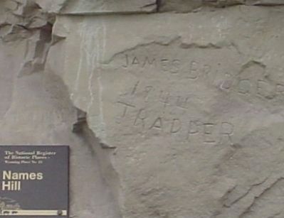 James Bridger inscription image. Click for full size.